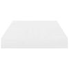 vidaXL Floating Wall Shelf High Gloss White 40x23x3.8 cm MDF