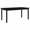 vidaXL Coffee Table Black Oak 100 x 50 x 45 cm Engineered Wood