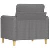 vidaXL Sofa Chair Light Grey 60 cm Fabric