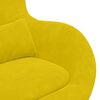 vidaXL Egg Chair Yellow Velvet
