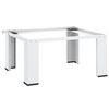 vidaXL Washing machine pedestals White Steel