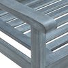 vidaXL 3-Seater Garden Bench 150 cm Grey Solid Eucalyptus Wood