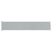 vidaXL Patio Retractable Side Awning 117x600 cm Grey