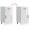 vidaXL Kitchen Base Cabinet Kalmar High Gloss White Engineered Wood
