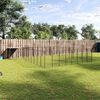 vidaXL Dog Kennel Black 25.41 m² Steel