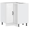 vidaXL Kitchen Corner Base Cabinet "Lucca" White Engineered Wood