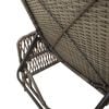 vidaXL Sun lounger Reclining 2 pcs Grey 35 x 35 x 32cm Poly Rattan