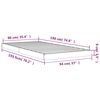 vidaXL Bed Frame without Mattress 90x190 cm Single Single Solid Wood Pine