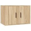 vidaXL 2 Piece TV Cabinet Set Sonoma Oak Engineered Wood