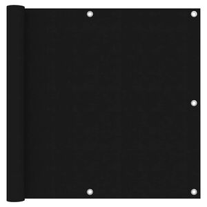 vidaXL Balcony Screen Black 90x300 cm Oxford Fabric