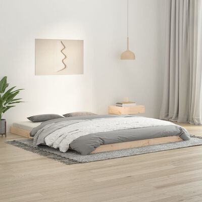 Bijdrager gekruld Inspireren vidaXL Bed Frame 150x200 cm Solid Wood Pine 5FT King Size | vidaXL.com.au