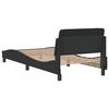 vidaXL Bed Frame "Dover" Black 90x190 cm Faux Leather