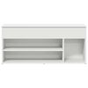 vidaXL Shoe Bench White 102x30.5x45 cm Engineered Wood