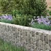 vidaXL Gabion Raised Bed Galvanised Steel 600x100x20 cm