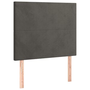 vidaXL Headboard Dark Grey 80x5x118/128 cm Velvet