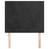 vidaXL Headboard Black 80x5x118/128 cm Velvet