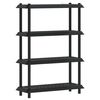 vidaXL Shelving Unit 4-Tier 100 x 40 x 136.5 cm PP Anthracite