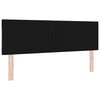 vidaXL Headboard Height Adjustable with Headboard Black 144 cm Velvet