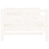 vidaXL Day Bed without Mattress White Solid Wood Pine 90x190 cm Single
