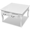 vidaXL vidaXL Coffee Table with 4 Drawers White
