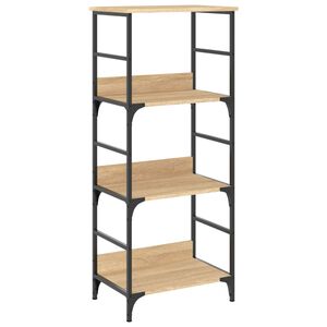 vidaXL Bookshelf Sonoma Oak 50x33x117,5 cm Engineered Wood