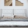 vidaXL Metal Replace Headboard White 135 cm
