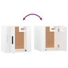 vidaXL Wall Mounted TV Cabinets 2 pcs High Gloss White 40x34.5x40 cm