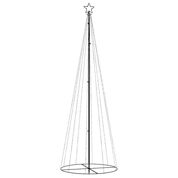 vidaXL Christmas Cone Tree Blue 310 LEDs 100x300 cm