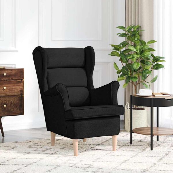 vidaXL Armchair Black 74x84x100 cm Fabric
