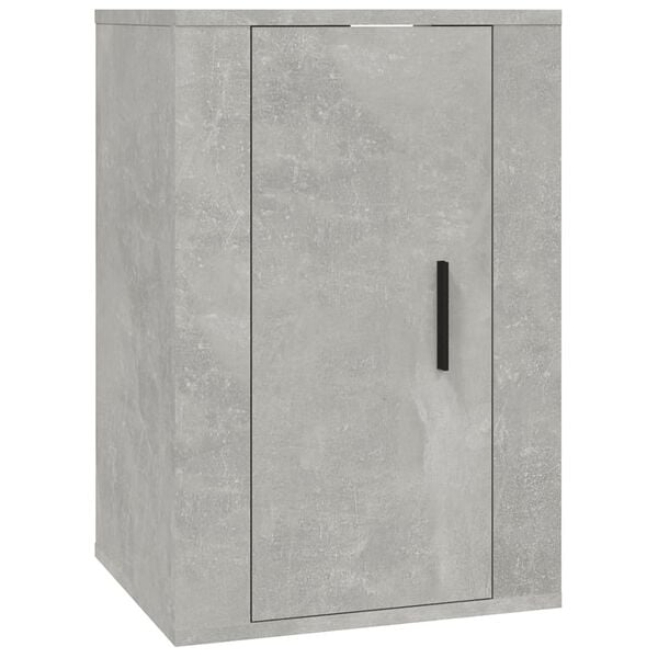 vidaXL Wall Mounted TV Cabinet Concrete Grey 40x34.5x60 cm