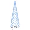 vidaXL Christmas Cone Tree Blue 1400 LEDs 160x500 cm