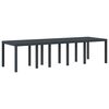 vidaXL Garden Dining Table Anthracite 300 x 100 x 73 cm Poly Rattan