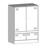 vidaXL Highboard Black 67x39x95 cm Steel