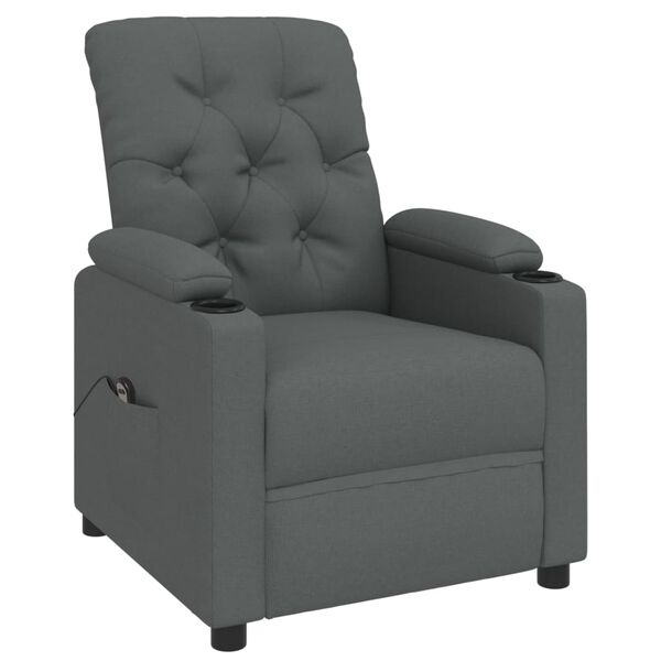 vidaXL Stand up Chair Dark Grey Fabric