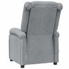 vidaXL Massage Chair Light Grey Fabric