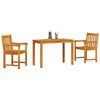 vidaXL Garden Dining Set 3 pcs Brown Solid acacia wood
