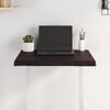 vidaXL Table Top Dark Brown 60x60x(2-4) cm Treated Solid Wood Live Edge