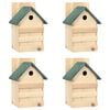 vidaXL Bird Houses 4 pcs 23x19x33 cm Firwood