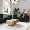vidaXL 2 Piece Sofa Set with Cushions Black Velvet