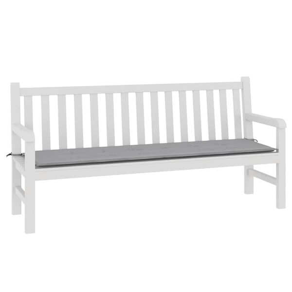 vidaXL Garden Bench Cushion Grey 180x50x3 cm Oxford Fabric