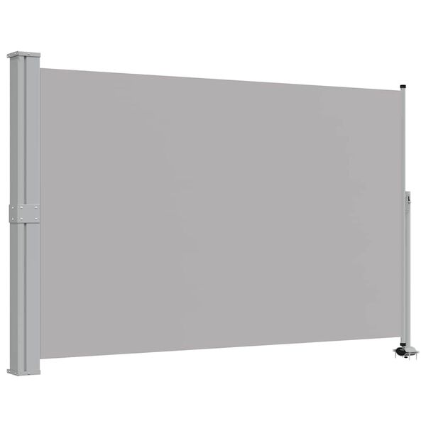 vidaXL Patio Retractable Side Awning 160 x 300 cm Grey