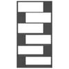 vidaXL Book Cabinet Room Divider Grey 100x24x188 cm