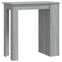 vidaXL Bar Table with Storage Rack Grey Sonoma 102x50x103.5cm Engineered Wood