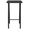 vidaXL Garden Bar Table Black 60x60x110 cm Tempered Glass
