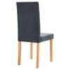 vidaXL Dining Chairs 2 pcs Grey Faux Suede Leather