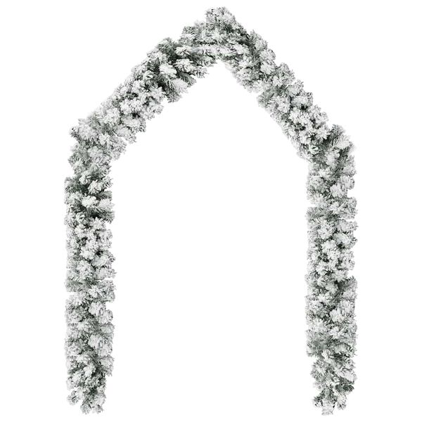 vidaXL Christmas Garland with LEDs&Ball Set Green 20 m PVC