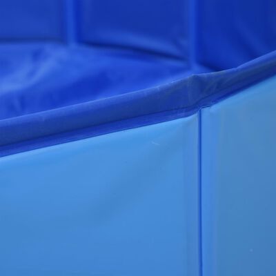 vidaXL Foldable Dog Swimming Pool Blue 160x30 cm PVC