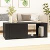 vidaXL Coffee Table Black 100x50.5x35 cm Engineered Wood