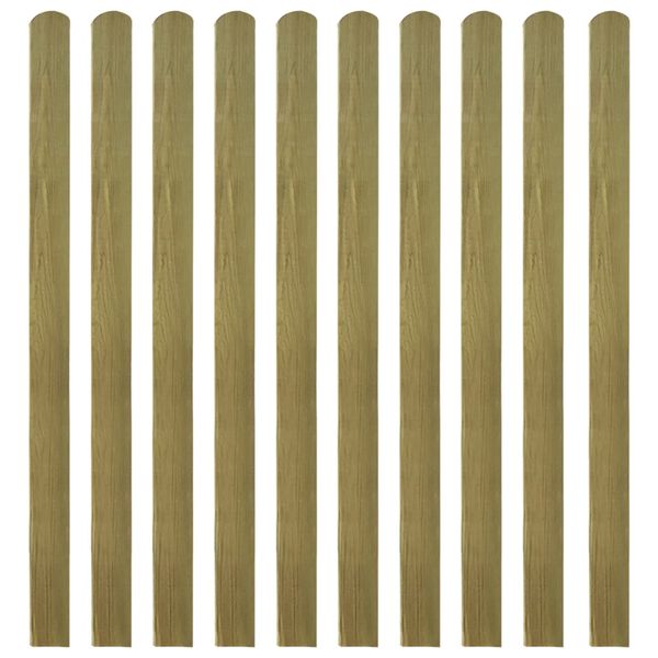 vidaXL 20 pcs Impregnated Fence Slats Wood 140 cm