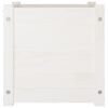 vidaXL Garden Planter White 40x40x40 cm Solid Pinewood